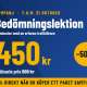 Kampanj: bedömningslektion för 450 kr, 50 % rabatt nu och 100 % direkt när du köper ett paket samtidigt